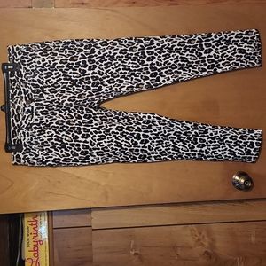 Cheetah print ankle pants